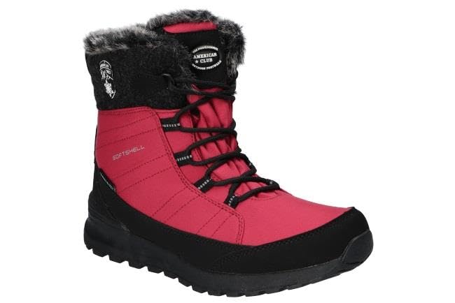 SN44 OCIEPLANE ŚNIEGOWCE BOTKI TRAPERY BUTY ZIMOWE RED 37
