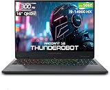 Thunderobot Radiant 16 i9 5060 2.5K Gaming Laptop, 16" QHD+ up to 300Hz 2.5K Display, Core i9-14900HX, GeForce RTX 5060, 64GB DDR5 RAM, 2TB SSD, RGB Backlit Keyboard, Wi-Fi 6, Win 11 Home, Black