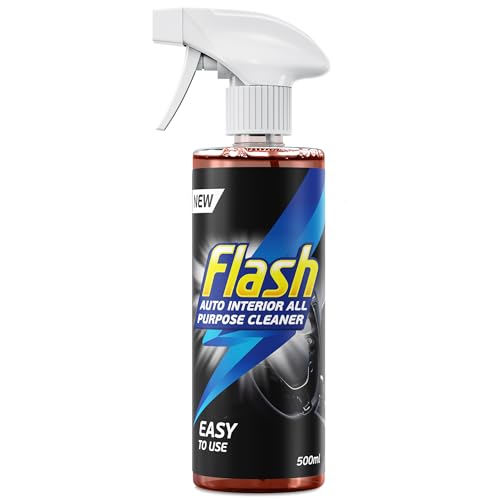 Flash Car Care Automotive All-Purpose Interior Cleaner 500ml, Easy To Use Car Interior Cleaning Spray, Safe For All Interior Surfaces Including Fabrics