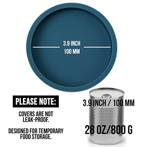 OHMO Dosendeckel Katzenfutter, Silikon Deckel für Dosen für Tierfutter(800g), BPA-frei, Dunkelblau, 2er-Set