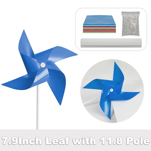 Tsocent 100 Pcs Pinwheels, 10 Mixed Colors Toy Wind Spinners and Party Favors Gifts for Kids, Outdoor Decorational Pinwheels for Yard and Garden