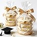 Anwyll Graduation Stickers 2026 - Gold Clear Class of 2026 Stickers 120Pcs 1.6'' Graduation Envelope Seal Label Sticker Self Adhesive Congrats Grad Cap Hat Sticker for Senior College Grad Party Favors