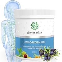 Green idea - Lymforegen Gel - Lymphdrainage und Entwässerung Gel - Stimuliert das Lymphsystem mit 15 Kräutern und ätherischen Ölen - Drainagesalbe - aktive Kräuterformel