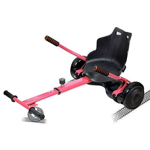 SISGAD Hoverkart Go Kart Hoverkart para Patinete Eléctrico Universal Fijación Ajustable Hoverboard Kart con Asiento Compatible con Balance Board de 6.5, 8.5 y 10 Pulgadas