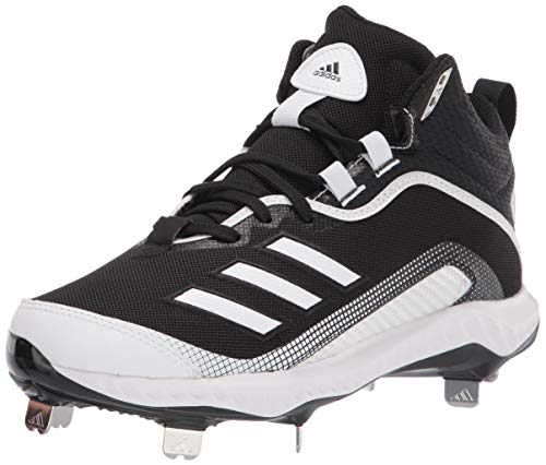 adidas Men's EG7601 Baseball Shoe, Black/White/White, 16