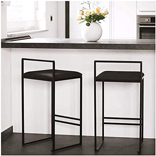 Bancos de bar, banco de altura de balcão de design moderno, cadeiras de jantar com armação de aço pa