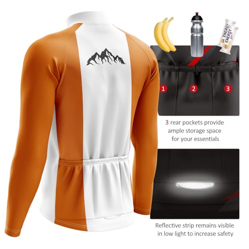 Maillot et culotte cyclisme hiver homme thermique noir avec insert gel 9D pour VTT - 2