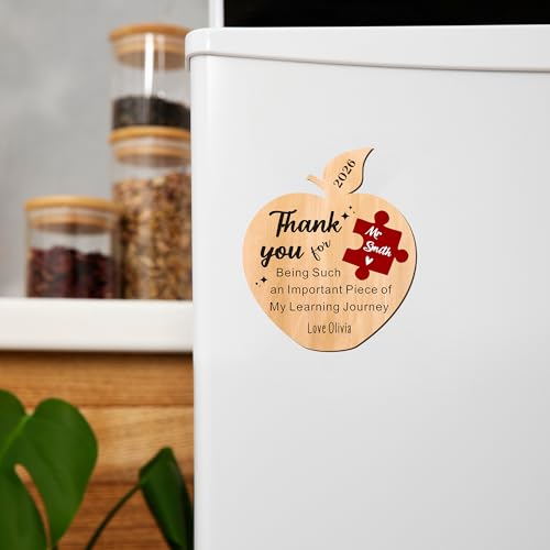 Imán decorativo personalizado para maestros diseño flor miniatura 5