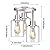 ROTTOGOON Semi Flush Mount Ceiling Light, 3 Light Close to Ceiling Light Fixtures, Brushed Nickel Finish Kitchen Light Fixtures with Clear Glass Shades, Modern Hallway Light Fixtures Ceiling Mount