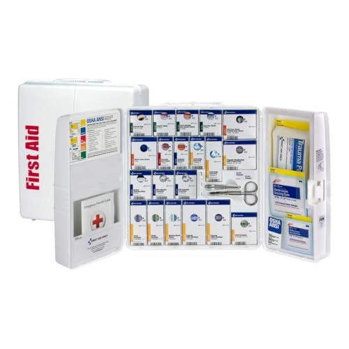 First Aid Only SmartCompliance 50-Person OSHA Compliant First Aid Kit for Business and Office Spaces...