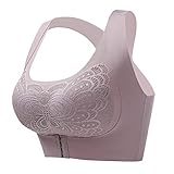 Damen BH Push Up Damen Push up BH Klassisch BHS V Ausschnitt Ohne Bügel Nahtlos Bra Bustier mit Schnürung Vorne Büstenhalter Sexy Damen große Größen Übergrößen Plus Size Bustier Sp