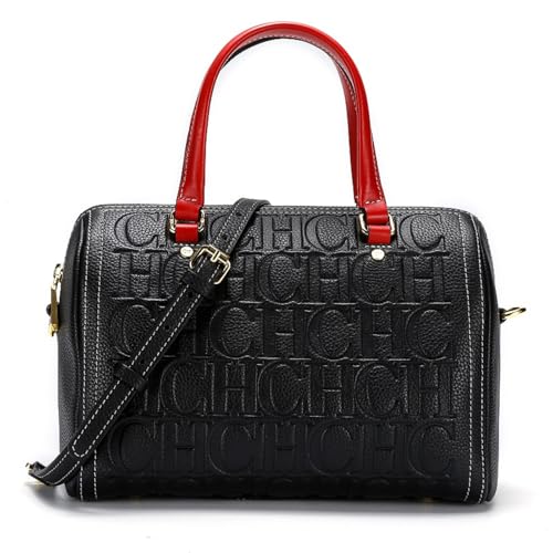CHCH Womens Shoulder Bag With Retro Printed DesignHandbag, Crossbody Bag Suitable For Casual Commuting And DatingPillow bag (Black)