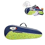 WHACKK Team Navy Blue 45L Tennis Badminton Squash Equipment Cover Kit Bag 3 Big Compartments 4T 6B Racket | Backpack & Duffel