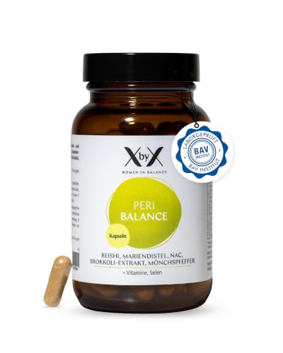 XbyX Peri Balance Kapseln | 45 Portionen | Wirkstoff-Komplex mit Reishi Mariendistel Mönchspfeffer | Für Frauen ab 40 | Aus Deutschland
