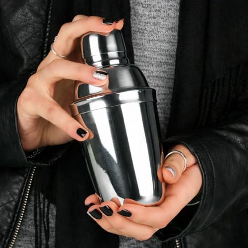 Stainless Steel Mini Cobbler Cocktail Shaker 10oz – Compact Drink Mixer for Home Bar, Cocktails & Bartending - Image 4