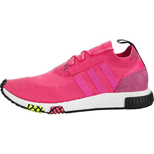 adidas Men's NMD_Racer Primeknit Solar Pink/Solar Pink/Core Black Running Shoe 12 Men US