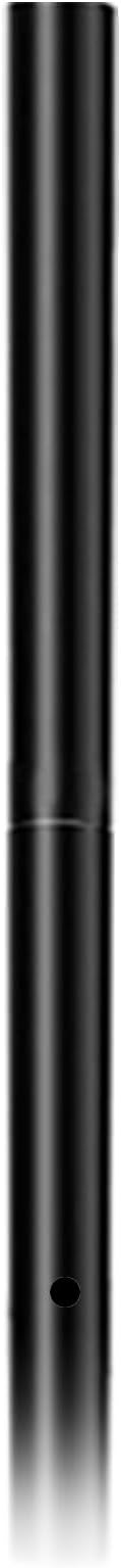 Accessory Outdoor Light Post Steel 3" x 84" for Exterior House Porch Patio Deck - Black