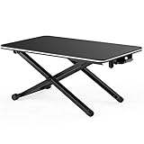 Fenge Standing Desk Converter Escritorio de Pie para Trabajar parado Color Negro L65xW40cm SD255001WB