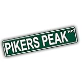 Washington Mountains Pick Your Mountain Compatible/Replacement for Pikers Peak United States Mountain Aluminum Metal Tin Street Sign Style Home Decor For Man Cave Poker Tavern Game Room