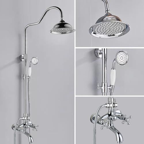 Robinet de bain à poignée unique et douche effet pluie chic - 3