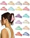 16 Pack Hair Claw Clips for Women - Large Non-Slip Acrylic Hair Claws for Thick Thin Hair, Cute Hair Barrettes Elegant & Durable, Fashion Hair Accessories Stylish Jaw Clips for Girls DIY Gift