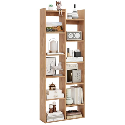 【Attenzione ai Dettagli】La libreria a pavimento offre una superficie liscia per una pulizia facile, coperture per fori di viti per un aspetto rifinito e piedini protettivi per salvaguardare i pavimenti. Questi dettagli pensati migliorano perfettamente l'esperienza dell'utente.