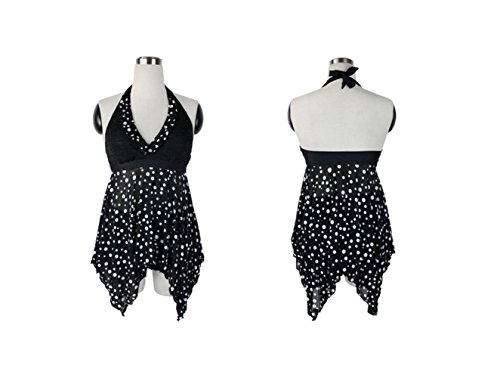 Olyer Two Piece Tankini Swimwear Plus Size With Boyshorts (5Xl, Black Dot) #TOP3