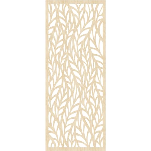 Image of 21 3 /8 inchW x 54 3 /8 inchH x 3 /8 inchT Ortonville Decorative Fretwork Wood Wall Panels, Birch