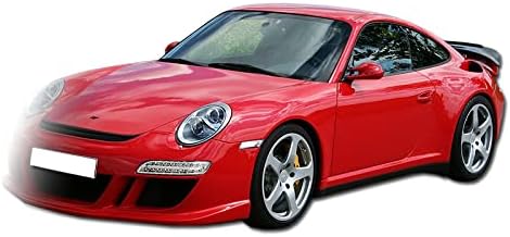 EPARTS Amber/White DRL 32 LED Front Turn Signal Bumper Lights Lamp Assembly 2PCS Pair Compatible with Porsche 911 997 2004-2009, Car Mods Replacement Parts, 2005 2006 2007 2008 (Chrome Housing)