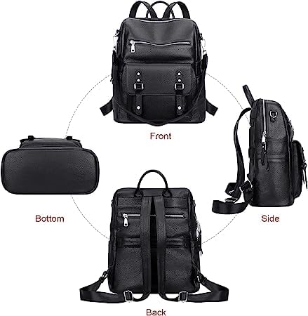 Image of Women High Qulity Multipurpose Backpack Handbag Purse, Travel Backpack Shoulder Bag for Ladies,Girls,Unisex