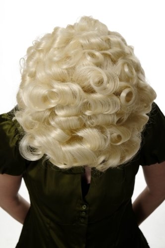 Perruque qualité rococo noble Marie Antoinette WIG ME UP couleur blond platine
