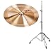 Paiste 18" China Becken, PST7 Serie inkl. Beckenständer (CuSn8 Bronze, hergestellt in der Schweiz, Beckenständer, höhenverstellbar von ca. 60 bis 120 cm)