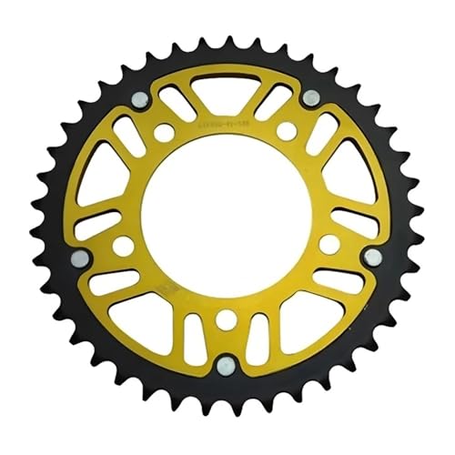 Pignon arrière de moto haute précision 43T jaune pour sportive GSX-R750