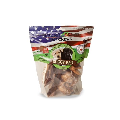 Nature's Own Pet Chews Doggy Bag Treat, 12 Piece - Nature's Own Healthy Pet Chews - Great for Teeth & Gums - Natural Protein Full of Vitamins & Minerals