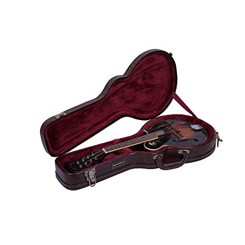 Image of Crossrock Vintage Brown Arch-top Wooden case for F Style Mandolin (CRW600MFBR)