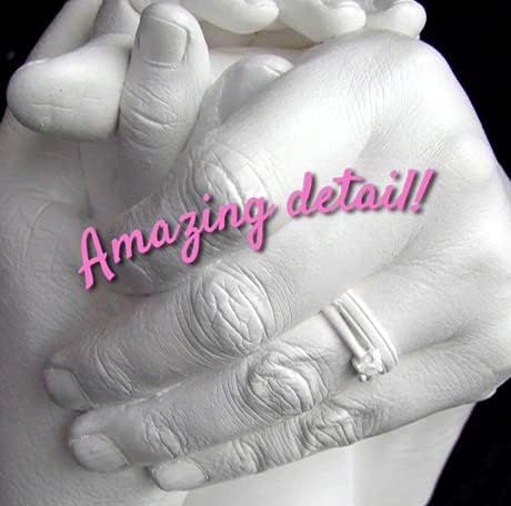 Edinburgh Family Hand Casting Kit for 4 - Premium DIY Hand Hold Statue Kit for Mothers Day, Valentines, Family or Pregnancy Gift, Baby Shower, or Fun Kids Craft 4 41DjIClKFPL. AC
