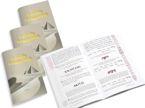 The Family Haggadah Passover Handbook Guide, 5-Pack Artscroll Haggadah Printed Exclusively for Hebrew and English (5-Pack)