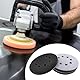 XNIVUIS 3 Stück 125 mm Schwamm Interface Pad Polierscheiben aus Filz Weiches Schwamm Buffer Pad Schleiftellerschoner Kissen Pad Interface Kissen Pad Schleifen Soft Pad (Schwarz und weiß)
