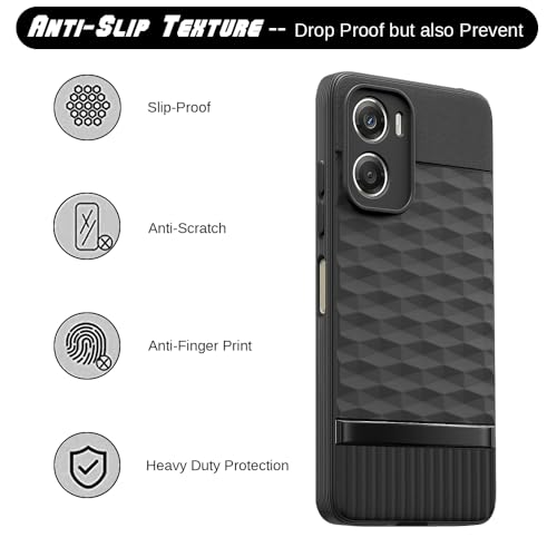 Image of Shockproof Case for Motorola Moto G06 4G / G06 Power 4G | Full Camera Protection | TPU Flexible Back Cover for Motorola Moto G06 4G / G06 Power 4G (Matte Black)
