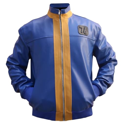 Litswear 76 Blue Faux Leather Jacket for Men – Cosplay Inspired