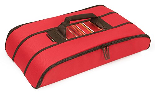 Rachael Ray Stowaway Potlucker, Holds Larger Casseroles / Baking Dishes Up To 10 X 15 Inches, Red