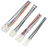 RED WOLF Stereo Harness for 1992-2019 Toyota, 2010-2019 Subaru Aftermarket Radio Wire Harness Female + Male Plug Connector Without JBL System Add Subwoofer Amplifier