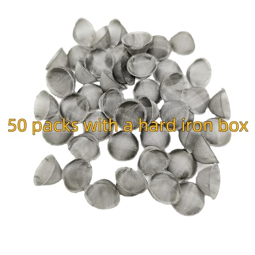 Pipe Screens 50 Pieces 3/4 Inch Tapered Design Clean Screens, 0.75 Inch 100% Stainless Steel Mesh, with a Storage Box - Image 6