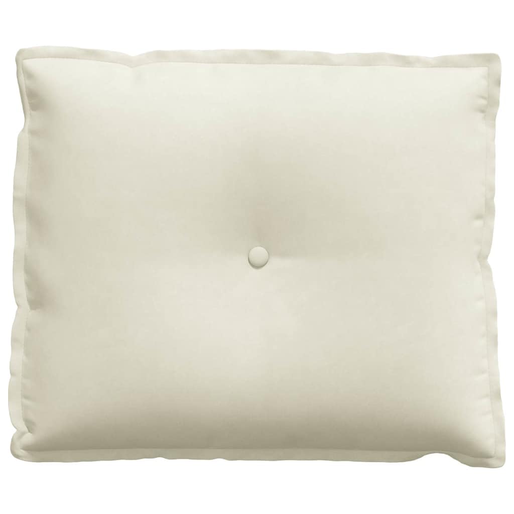 Poduszka na oparcie, kremowa, 60 x 50 cm, sztruksowa poduszka z wypełnieniem poliestrowym, zdejmowana poszewka, ergonomiczna poduszka do czytania na sofę, łóżko, do biura, salonu, relaksująca