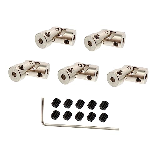 OUNONA Metal Shaft Coupler Kit DIY Universal Coupling Robotic Parts Model Engineering Recyclable DIY Assembly Tool