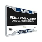 Desert Cactus Brigham Young University License Plate Frame Car Tag Holder for Front or Back of Car Cougars BYU Officially Licensed Metal Cougs (Parent)