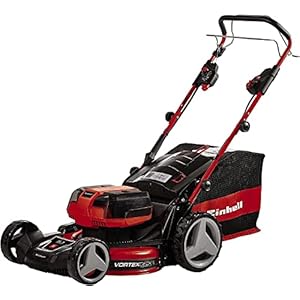 Einhell Accu grasmaaier GE-CM 36/47 S HW Li Kit Power X-Change (36 V, 47 cm maaibreedte, 700 m², zelfrijdend, borstelloos, mulching functie, incl. 4x 4,0 Ah accus, 2x Twincharger)