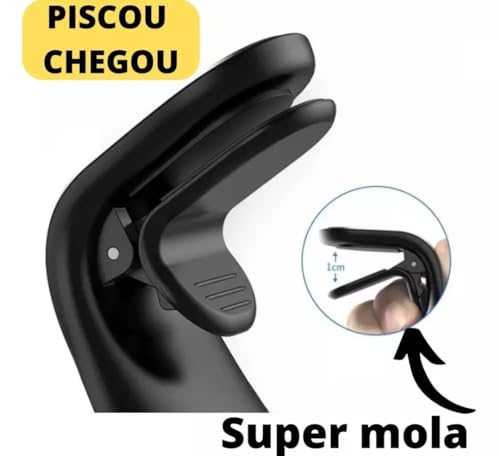 Suporte Veicular Magnético Automotivo Para Celular Cor Black Universal