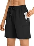 onlypuff Womens Casual Hiking Cargo Shorts Athletic Running Shorts Comfy Summer Shorts with Zipper Pockets