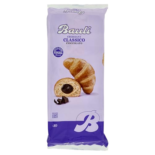 Bauli Croissants Chocolate - Paquete de 10 x 50 gr - Total: 500 gr